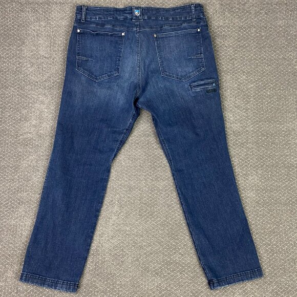 Kuhl Jeans Klassik Men's 38 x 30 Fits 38 x 29 Blue Indigo Dye Stretch - Picture 4 of 16